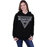 Monster Jam Girls Fleece Drop Shoulder Pullover Hoodie Toddler to Adult