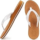 ONCAI Women's Flip Flops Comfortable Summer Beach Thong Sandals for Women with Cushion Walking Arch Support Yoga Mat Indoor Outdoor Soles
