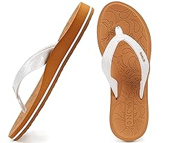 ONCAI Flip Flops For Women Yoga Mat Non-Slip Womens