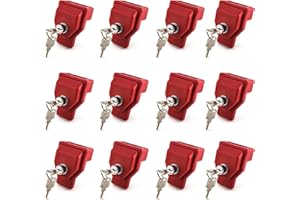 NAKANEKO NAKAKEKO Plastic, Glad Hand Lock, Keyed Alike Pair (12-Pack) for Tractor Trailer Trucks - Semi Trailer Lock