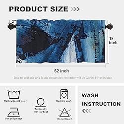 Batmerry Abstract Art Modern Kitchen Valances Half