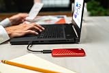WD 500GB My Passport Portable SSD USB C NVMe Up to 1050 MB/s Red view 2
