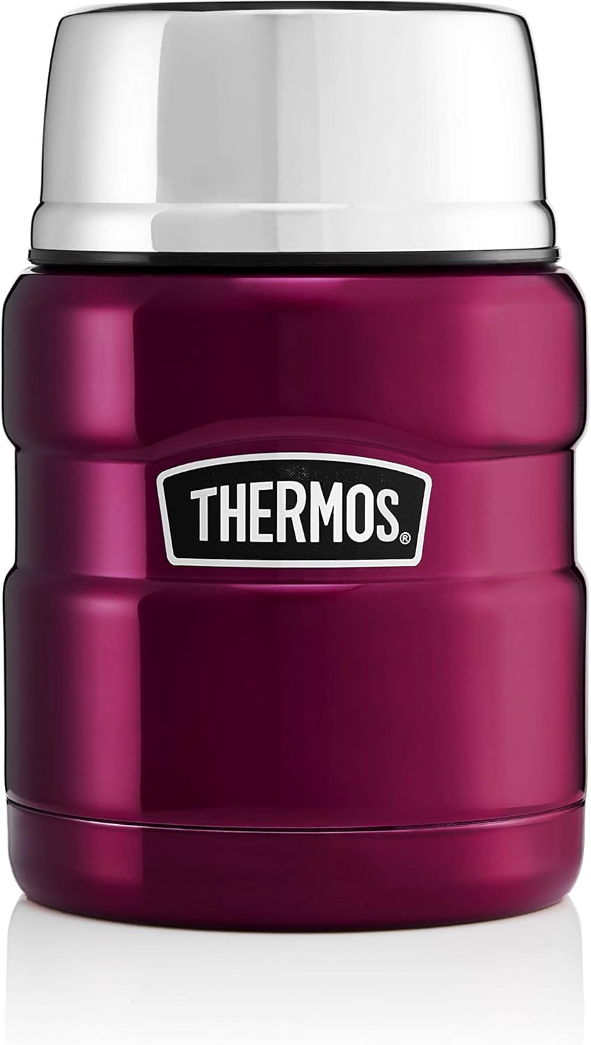 Thermos Stainless King Food Flask, Raspberry, 470 ml