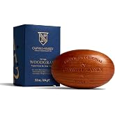 Caswell-Massey Woodgrain Sandalwood Natural Bar Soap for Men &amp; Women, Moisturizing Body Soap Bar for All Skin Types, Made with Essential Oils &amp; Plant-Based Formula for Soft Skin, Made in USA, 5.8 oz