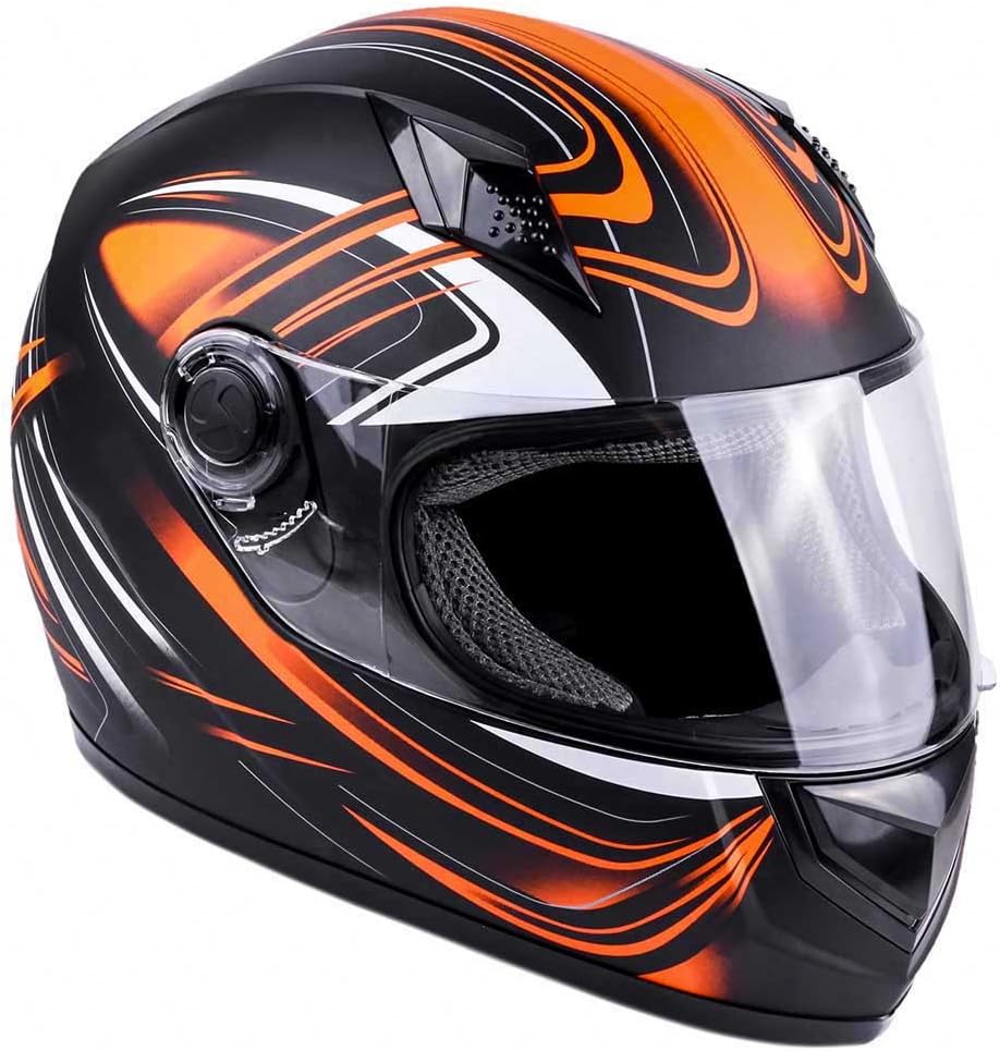 Typhoon Adult Full Face Motorcycle Helmet DOT - Same Day Shipping