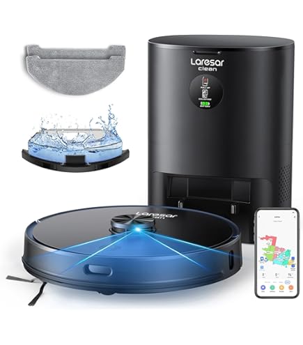 【新品未開封】Laresar L6 Pro ロボット掃除機　自動ごみ収集、モップ Amazon | ロボット掃除機 3L自動ゴミ収集 Laresar L6 Pro お掃除