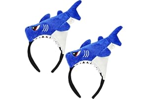 2 Packs Shark Headband, Shark Fin Headband Fish Hairdband Sharks Costume Headpiece for Halloween Birthday Party