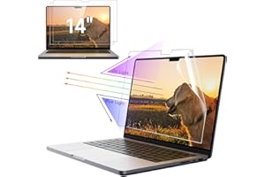 IPROKKO 2 Pack Anti Blue Light Screen Protector for Macbook Pro 14 inch (2021-2025, M1, M2, M3, M4, M5), Anti Glare Matte Lig