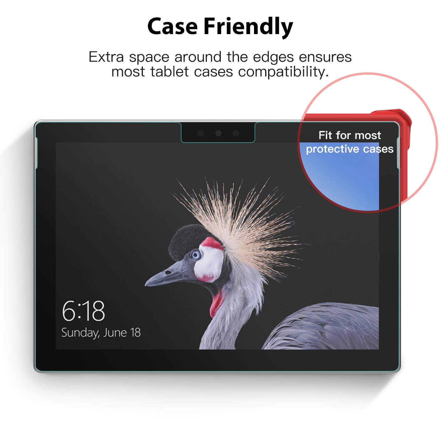 MoKo Matte Screen Protector for Microsoft Surface Pro 7 Plus/Pro 7/Pro 6/Pro 5/Pro 4/Pro LTE Tablet, Anti Reflection PET Film, Write Draw and Sketch with Surface Pen Like on Paper, Clear