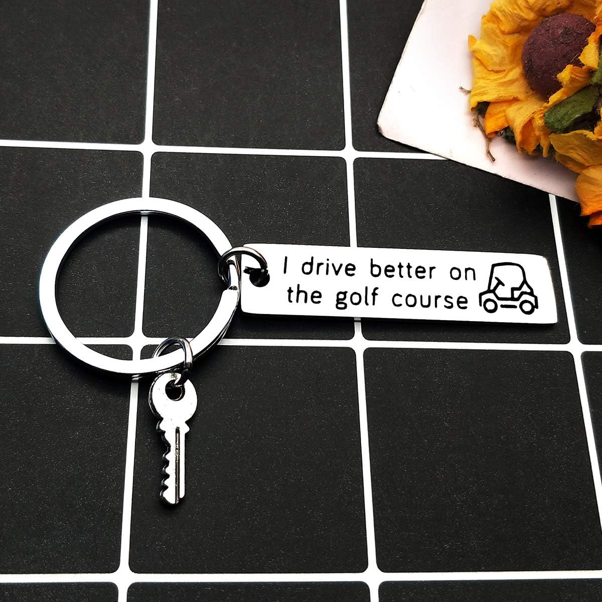 Golf Keychain Golf Lover Gift Golf Cart Keyring Christmas Valentine Birthday Gift for Golfer Funny Golf Gift for Men Golfer Keyring Golfer Gift for Dad Grandpa Husband Boyfriend Golf Player Fans Gifts - Image 5