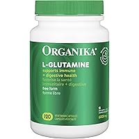 Organika Canadian-Made L-Glutamine - High-Absorption Formula - For Better Immune Defense, Muscle Recovery and Gut Health | 50
