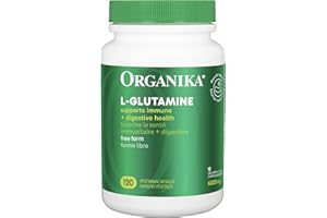 Organika Canadian-Made L-Glutamine - High-Absorption Formula - For Better Immune Defense, Muscle Recovery and Gut Health | 50