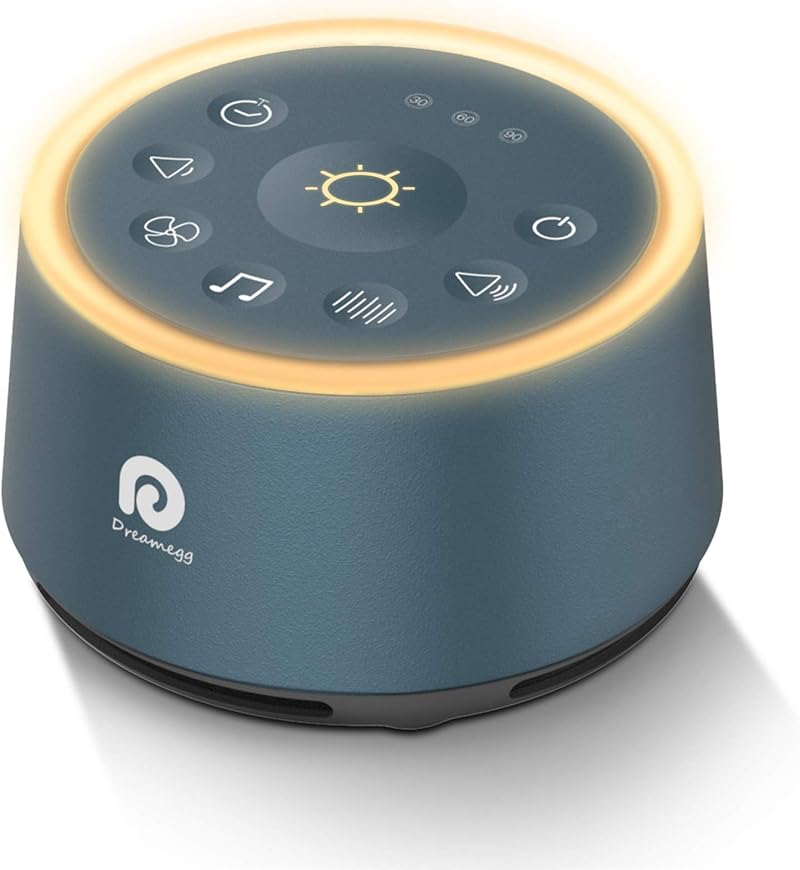 Dreamegg D1 White Noise Machine with Night Light 24 Sounds Baby Sleep