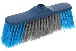 HAPINARY Replacement Broom Head with Hard Bristles 11.81X4.72X2.36In Screw Fit Broom Brush Head for Indoor Outdoor Floor Clea