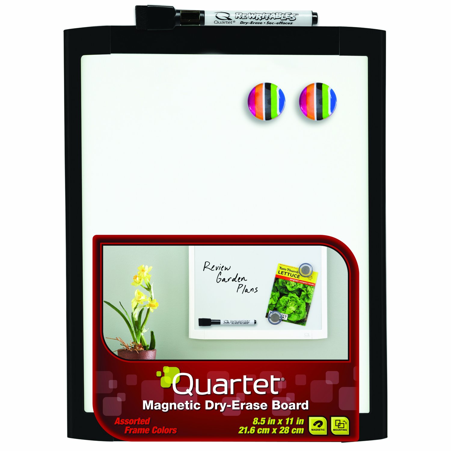 Quartet DryErase Board, 8 1/2 x 11 Inches, Black Frame (MHOW8511BK) eBay