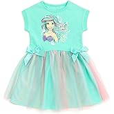 Disney Girls French Terry Tulle Dress Toddler to Big Kid Sizes (2T - 14-16)