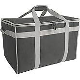 D&ONEHOS XXXL Insulated Food Delivery Bag with Side Handles, Insulated Grocery Bag for HOT/COLD Food Reusable Fit for Uber Eats, Doordash (23”x14”x15”)