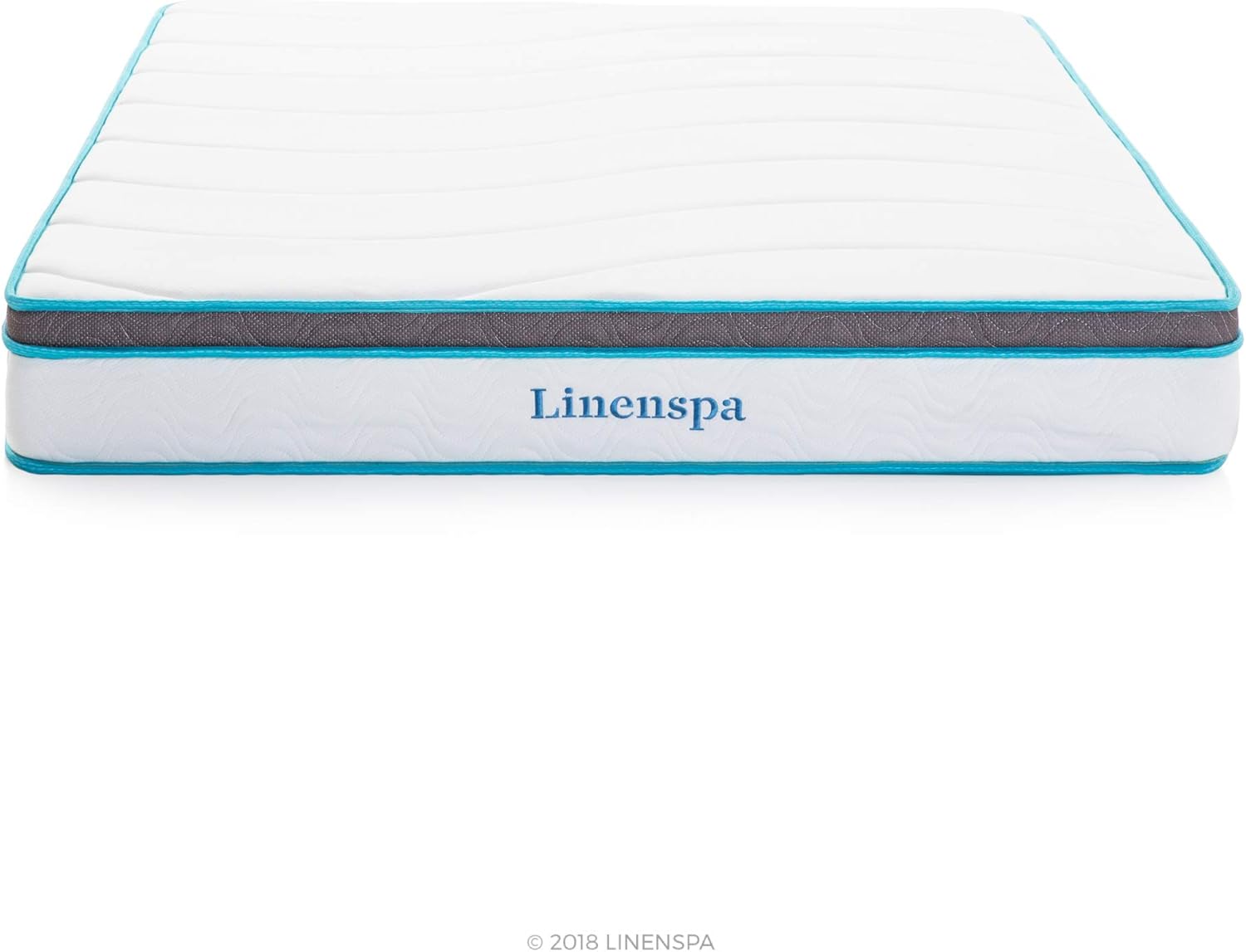 Linenspa 8 Inch Memory Foam and Innerspring Hybrid-Mattress - Medium-Firm Feel - Twin: Furniture & Decor