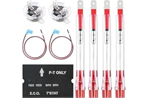 RV Water Heater Thermal Cutoff with ECO Thermostat Assembly Kit Replacement Part Compatible with Atwood 91447 93866 Work for 