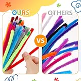 Caydo 1000 Pieces Pipe Cleaners Assorted 20 Colors Chenille Stems 6mm x 30cm view 3