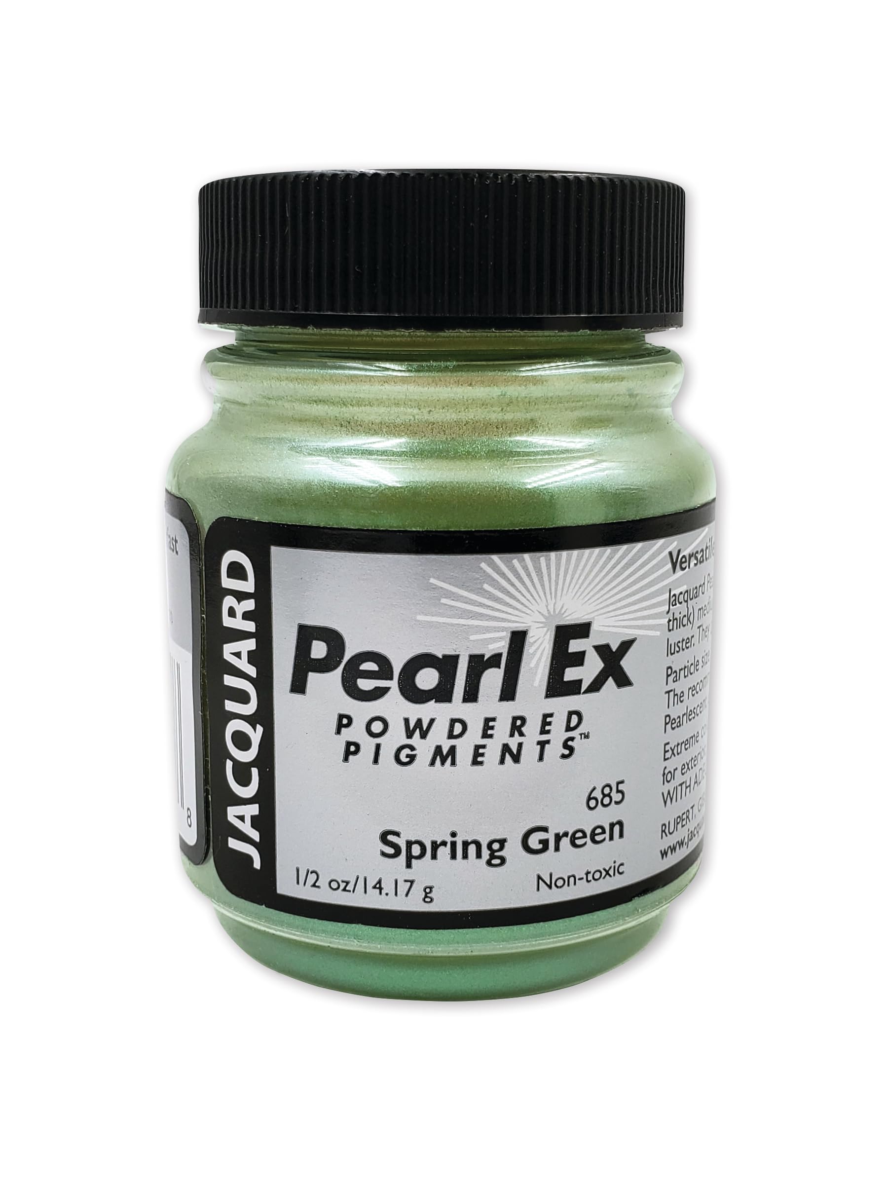 Jacquard Pearl Ex Powdered Pigment in Spring Green, 0.5 oz Mica Shimmer Colourant for Epoxy Resin, Crafts, Polymer Clay and Art Projects