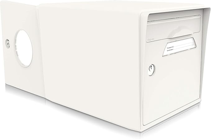 Boite Aux Lettres 2 Portes Amazon Signée by Concierge - Boite aux lettres 2 portes Unie (Blanc ivoire