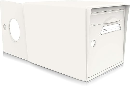 Boite Aux Lettres 2 Portes Amazon Signée by Concierge - Boite aux lettres 2 portes Unie (Blanc ivoire
