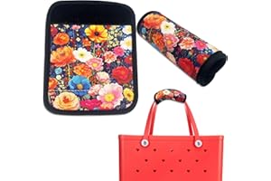 NiNiMay Handle Wrap Charms for Bogg Bag，Handle Protectors Strap Cover for Luggage ，Compatible with Simply Southern Tote