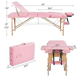Yaheetech Massage Tables Portable Adjustable