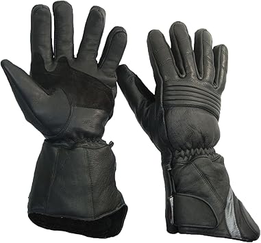insulated leather motorcycle gloves