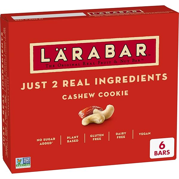 LARABAR CASHEW COOKIE, FRUIT AND NUT BARS, GLUTEN...