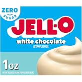 Jell-O Instant Pudding &amp; Pie Filling, 24 ct, White Chocolate, 1 oz | Sugar-Free &amp; Fat-Free with 1/3 Fewer Calories, Just Mix with Milk &amp; Set in 5 Minutes, Sealed Pouch