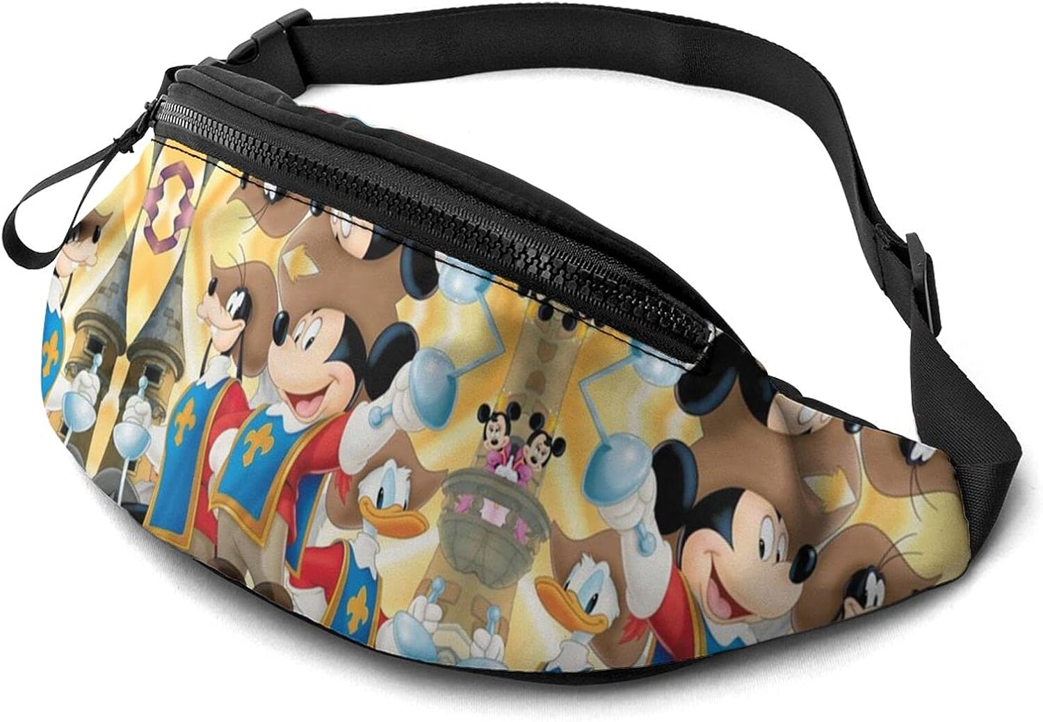 Mickey Mouse Minnie - Bolsillos para hombre y mujer para deportes al aire libre, fitness, correr, bicicletas, cinturón elástico ajustable, gran capacidad