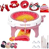 Sentro Knitting Machine, Sentro 48 Needles Knitting Machine with Row Counter Automatic Circular Weaving Spinning Knitting Loom Machine Kit for Adults and Beginners for Hats/Scarf/Sweater/Kintting Toys