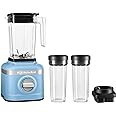 KitchenAid K150 3 Speed Ice Crushing Blender with 2 Personal Blender Jars - KSB1332Y - Blue Velvet, 48 oz