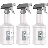 MR.SIGA 16 oz Plastic Spray Bottles for Cleaning Solutions, HDPE Commercial Grade Refillable Spray Bottles with Measurements 