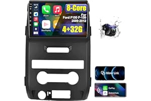 FIUFUL for Ford F150 F-150 2009-2012 Car Radio Stereo 4+32G with Wireless Carplay Android Auto, 9 Inch HD Touchscreen 8 Core Android 12 Car Radio Stereo with Backup Camera Bluetooth AM/FM/RDS Wi-Fi Gps