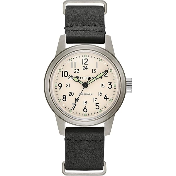 Relógio Bulova Masculino Militar A11 - Automático Com Pulseira NATO Marrom