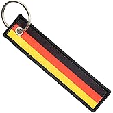 Great 1 National Country Keychain Tag with Key Ring - Keys, Cars, Motorcycles, Gifts - EDC