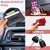 NEUSID Faraday Bag for Key Fob 2 Pack Leather RFID Signal Blocking Case view 6