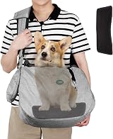 Ownpets Pet Sling Carrier Medium Fits 6.5-9kg Adjustable Hands-Free Strap Pocket view 2