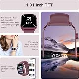 IOWODO Smart Watch 1.91 inch HD Display 110+ Sport Modes IP68 Call view 2