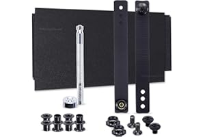 HolsterSmith DIY Sheath Making Kits - 1-Piece and 2-Piece Designs - KYDEX-BOLTARON - P1 Texture - Black - (Select Attachment)