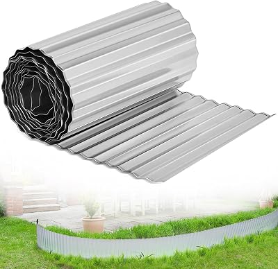 RAM Heavy Duty Galvanised Steel Lawn Edging 5M 16.5cm High Border