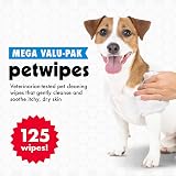 Petkin Mega Valu Pet Wipes 125 ct Eye Wipes Veterinarian Approved view 2