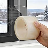 Transparent Window Weather Stripping Tape, 2-Inch x 65.6FT Window Insulation for Winter, No Mess Winter AC Window Seal Kit, N