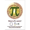 Platonic Realms Definition of Pi Classroom Math Poster, Professional Wall Decoration, for Middle School, High School, Home School, College