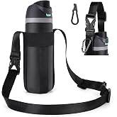 Water Bottle Holder Strap Sling, for Owala FreeSip 16 24 32oz, Hydroflask, Iron &deg;Flask, Universal Water Bottles, with Carabiner, Hand Free Water Bottle Sling for Hiking Walking Travel