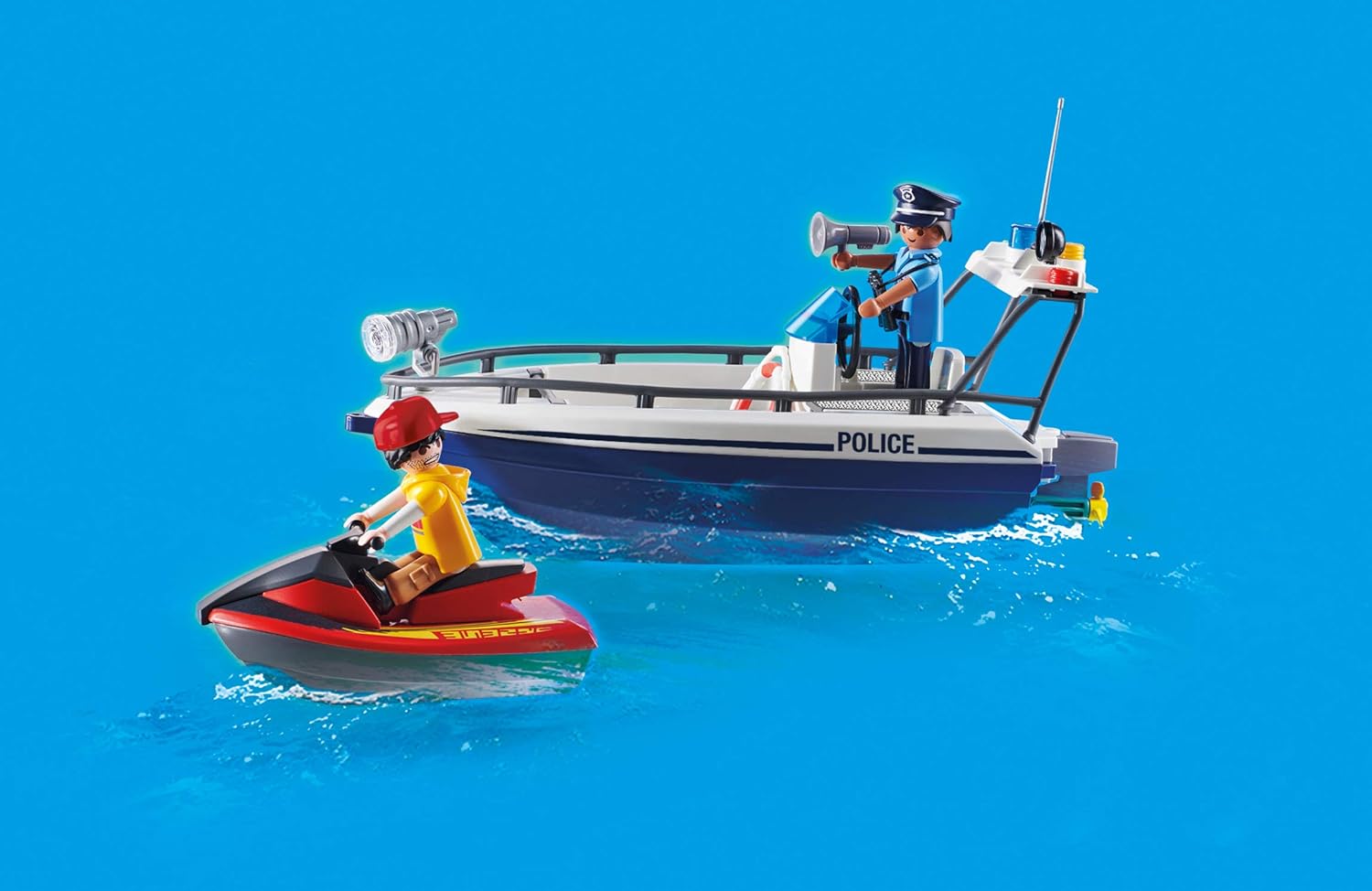 PLAYMOBIL Coast Guard and Waterski Thief, Multicoloured - Image 5