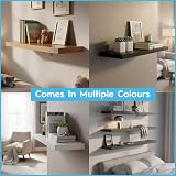 Harbour Housewares Modern Floating Wall Shelf 60cm Pack of 2 Black view 8